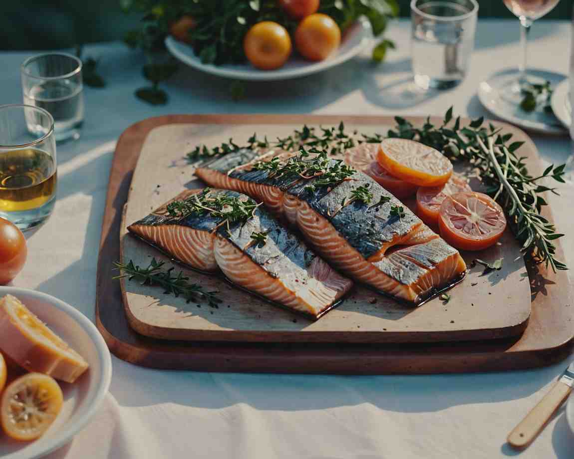 Fresh Mediterranean diet bounty featuring extra virgin olive oil, whole grains, and colorful produce